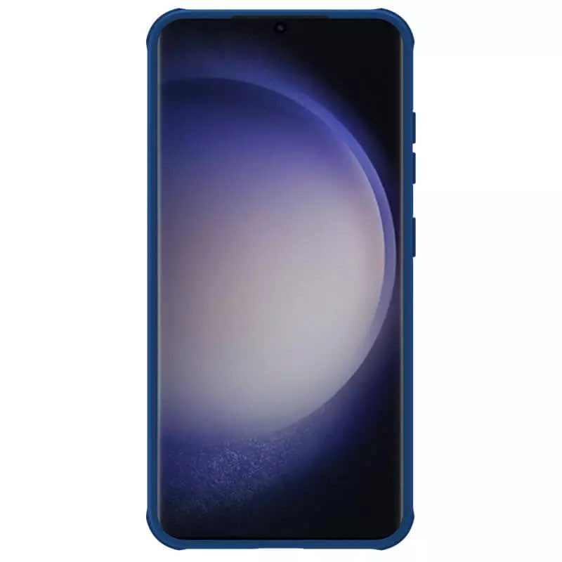 Карбоновая накладка Nillkin CamShield Pro для Samsung Galaxy S24 FE (Blue) в магазине vchehle.ua