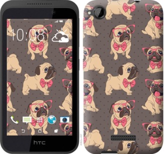 

Чохол мопсики 2 на HTC Desire 320 731364