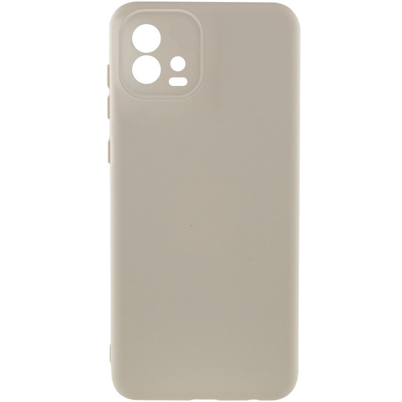 Чехол Silicone Cover Lakshmi Full Camera (A) для Motorola Moto G72 (Песочный / Sand)