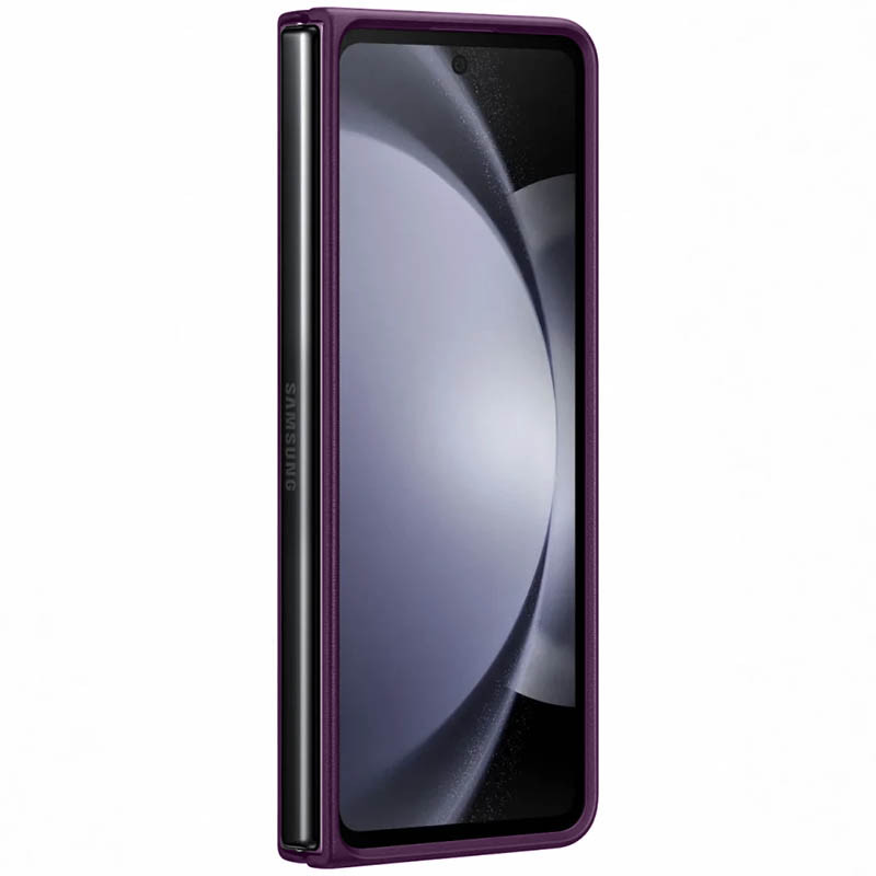 Шкіряний чохол Leather Case (AAA) на Samsung Galaxy Z Fold5 (Purple) в магазині vchehle.ua