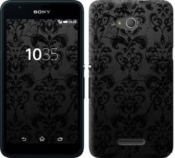 

Чехол узор черный для Sony Xperia E4g 648018