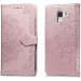 Фото Кожаный чехол (книжка) Art Case с визитницей для Samsung J600F Galaxy J6 (2018) (Розовый) на vchehle.ua