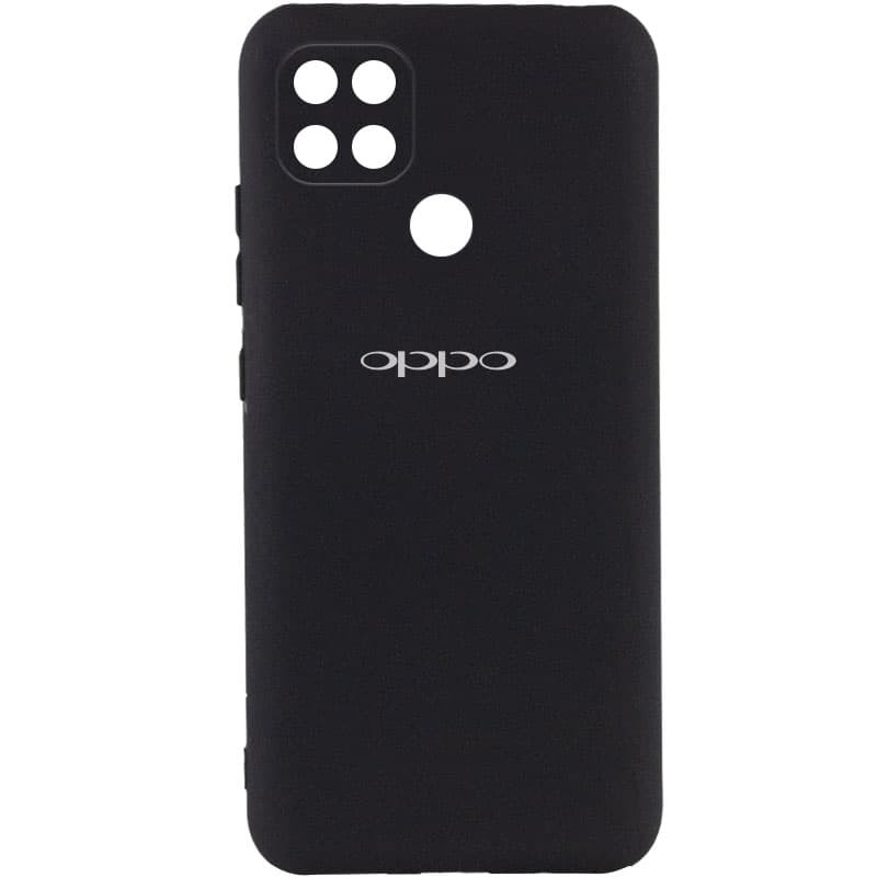 Чохол Silicone Cover My Color Full Camera (A) на Oppo A15s / A15 (Чорний / Black)