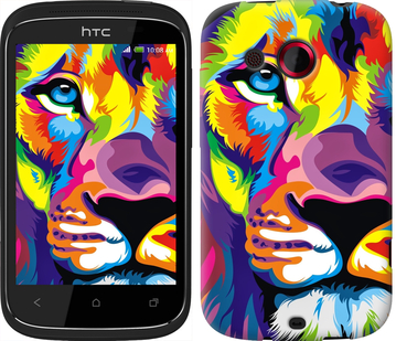 

Чехол Разноцветный лев для HTC Desire C A320e 261487