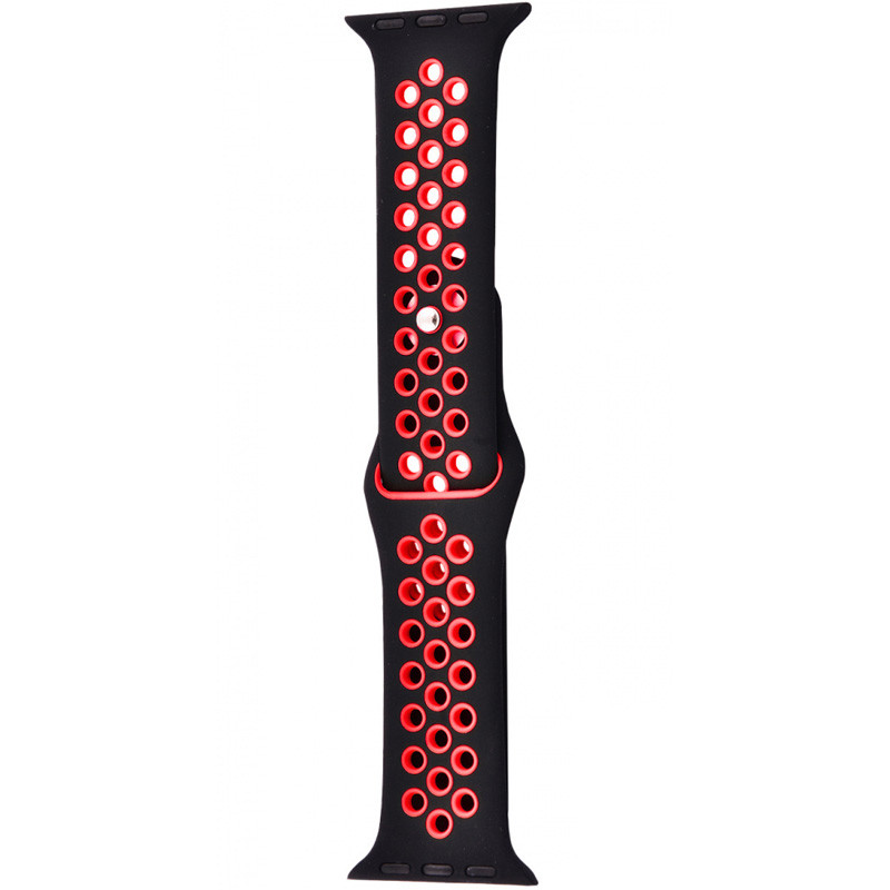 

Силіконовий ремінець Sport+ для Apple watch 42mm / 44mm (Black/Red) 747647