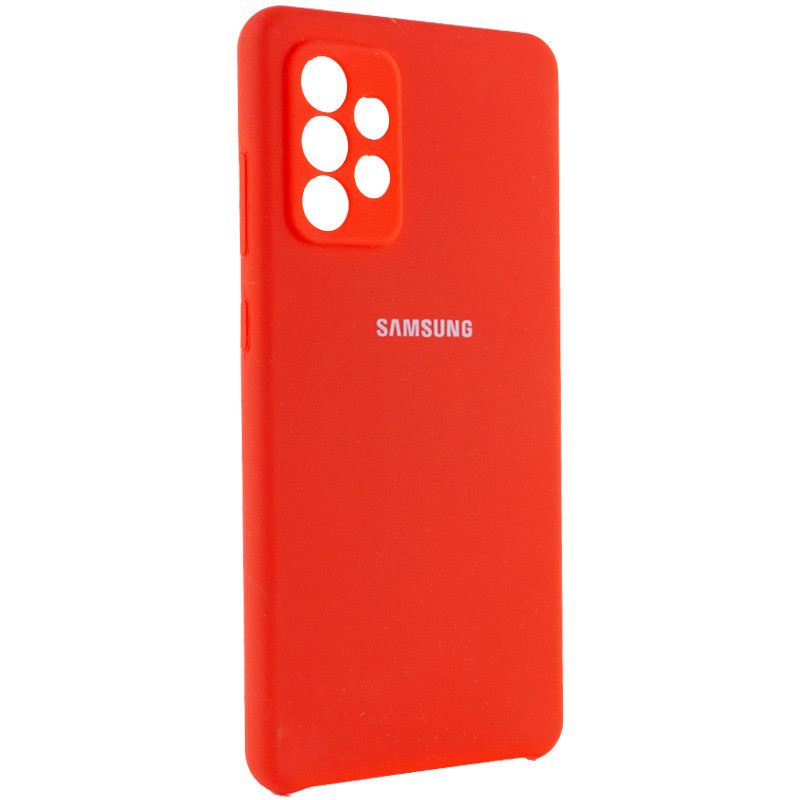 Фото Чехол Silicone Cover Full Camera (AAA) для Samsung Galaxy A72 4G / A72 5G (Красный / Red) на vchehle.ua