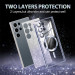 Фото TPU чохол Delight case with Magnetic Safe з захисними лінзами на камеру на Samsung Galaxy S25 Ultra (Сірий / Lavender Gray) на vchehle.ua