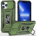 Удароміцний чохол Camshield Army Ring на Apple iPhone 12 Pro / 12 (6.1") (Оливковий / Army Green)