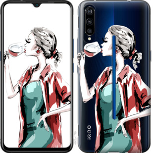

Чехол Девушка с бокалом для Vivo IQOO 841813