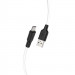Дата кабель Hoco X21 Plus Silicone MicroUSB Cable (0.25m) (Чорний / Білий)