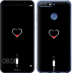 

Чехол Подзарядка сердца для Huawei Y6 Prime 2018 721485