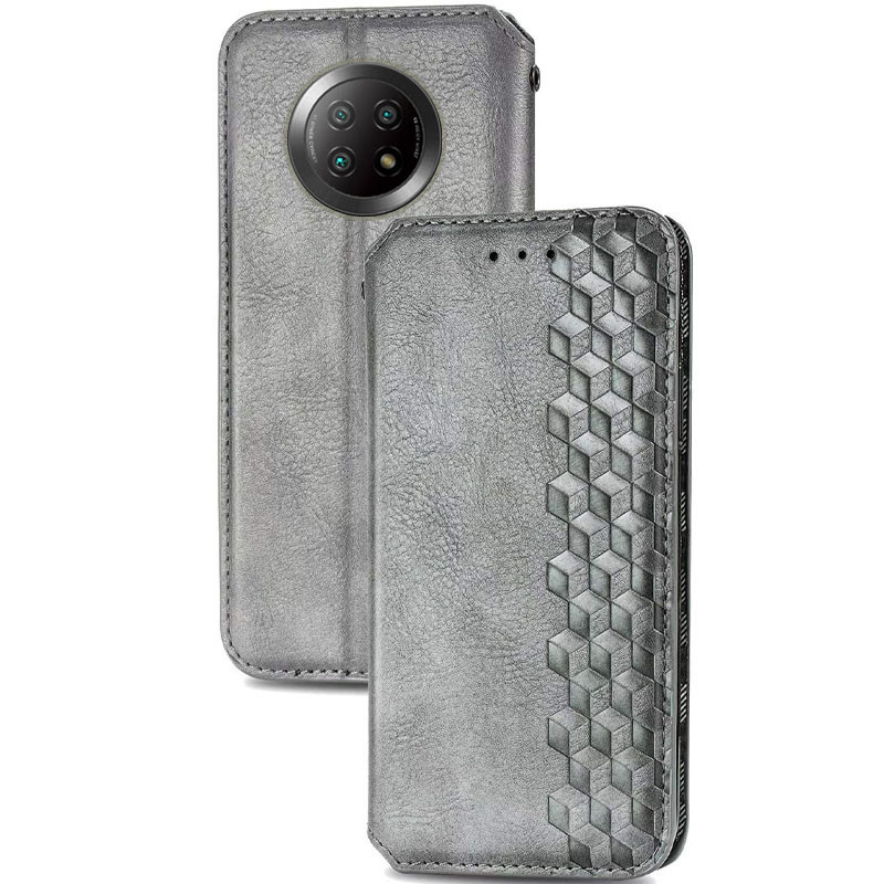 

Шкіряний чохол книжка GETMAN Cubic (PU) для Xiaomi Redmi Note 9 5G (Сірий) 1100679
