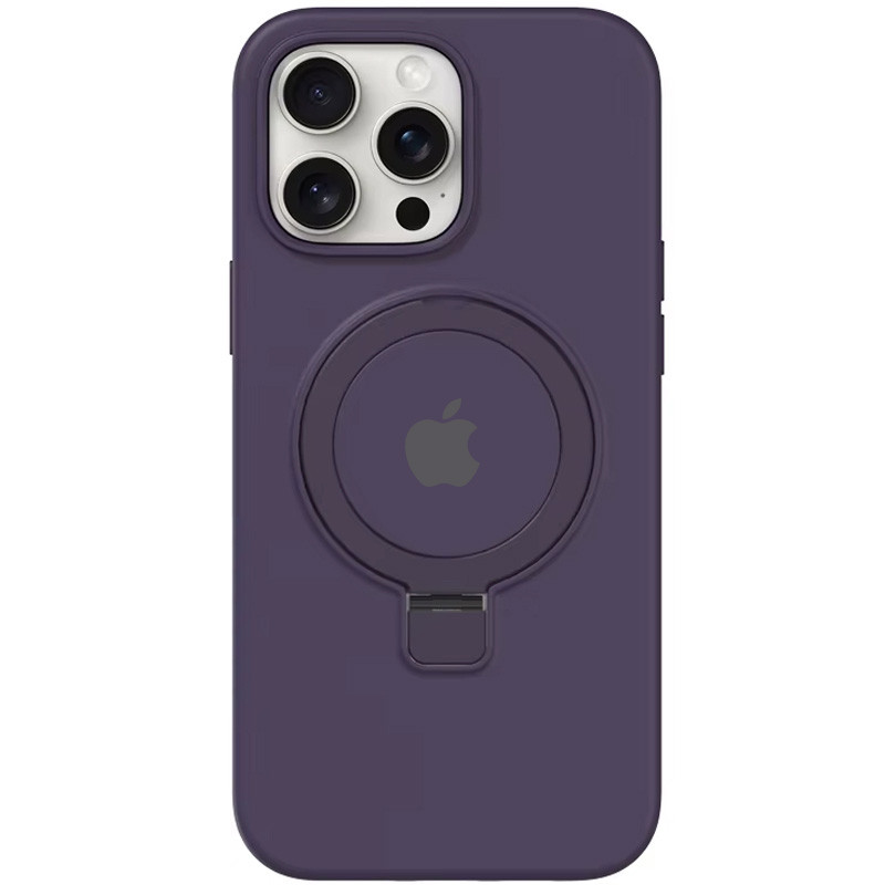 Чехол Silicone Case Full Protective with Ring для Apple iPhone 13 Pro Max (6.7") (Purple)