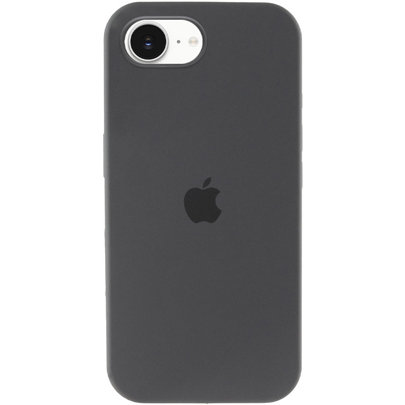 Чехол Silicone Case Full Protective (AA) для Apple iPhone 16e (6.1") (Серый / Dark Gray)
