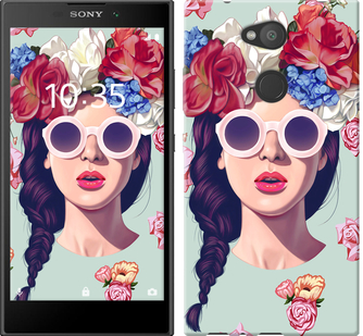 

Чохол Дівчина з квітами на Sony Xperia L2 H4311 607911