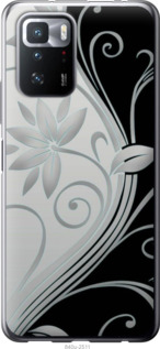 

Чехол Цветы на чёрно-белом фоне для Xiaomi Poco X3 GT 1575646