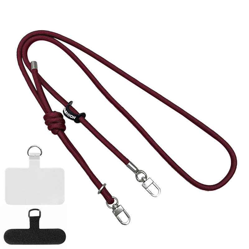 Шнурок с двумя креплениями (8мм) 150см (Maroon)