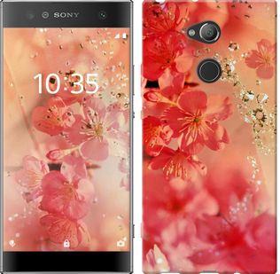 

Чехол Розовые цветы для Sony Xperia XA2 H4113 658961
