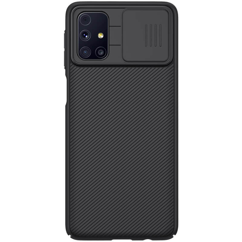 Карбоновая накладка Nillkin Camshield (шторка на камеру) для Samsung Galaxy M31s