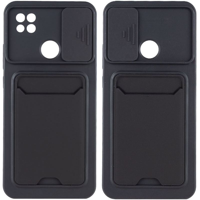 

TPU+PC чохол Card Holder на Xiaomi Redmi 9C (Чорний) 1213596