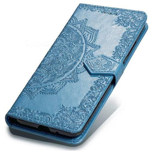 Фото Шкіряний чохол-книжка Art Case з візитницею на Xiaomi Redmi 6A (Синій) в маназині vchehle.ua