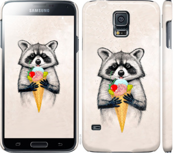 

Чохол Єнотик з морозивом на Samsung Galaxy S5 Duos SM G900FD 800927