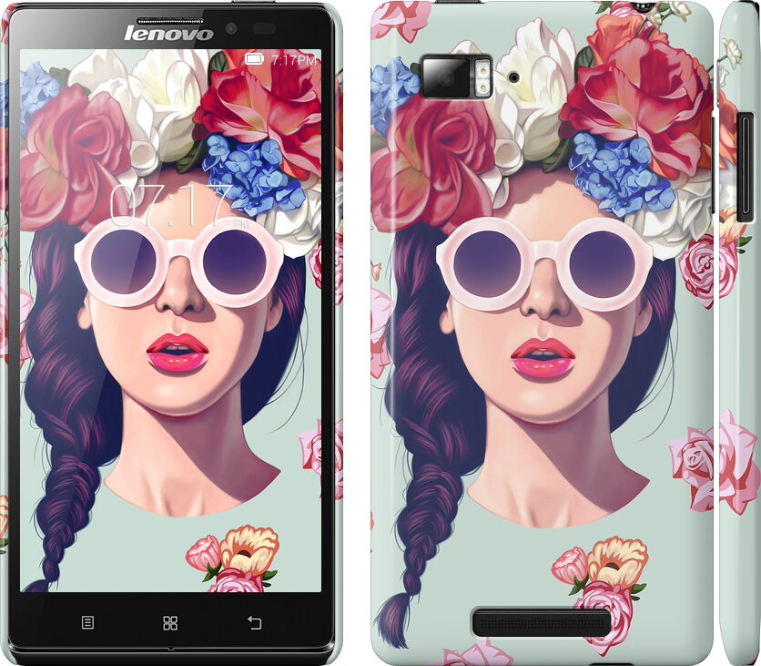 

Чохол Дівчина з квітами на Lenovo Vibe Z K910 95677