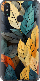 

Чохол Кольорове листя на Xiaomi Mi Max 3 1629359
