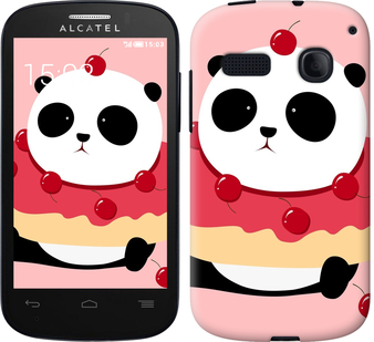 

Чехол Панда с пончиком для Alcatel One Touch Pop C3 4033D 247799
