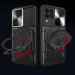 Ударопрочный чехол Bracket case with Magnetic для Samsung Galaxy A22 4G / M32 (Black) в магазине vchehle.ua