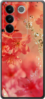 

Чехол Розовые цветы для Vivo S16 Pro 1695365