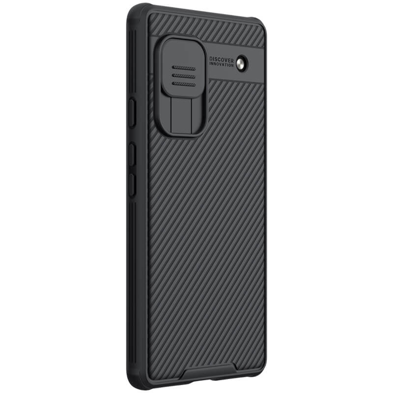 Купити Карбонова накладка Nillkin Camshield (шторка на камеру) на Google Pixel 6a (Чорний / Black) на vchehle.ua