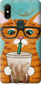 Чохол Зеленоокий кіт в окулярах на Xiaomi Mi Mix 2s