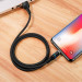 Фото Дата кабель USAMS US-SJ352 U32 Magnetic USB to Lightning (1m) (2.4A) (Чорний) на vchehle.ua