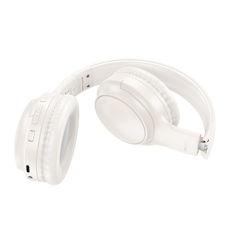 Накладные беспроводные наушники Borofone BO29 Fascinador (Milky White) в магазине vchehle.ua