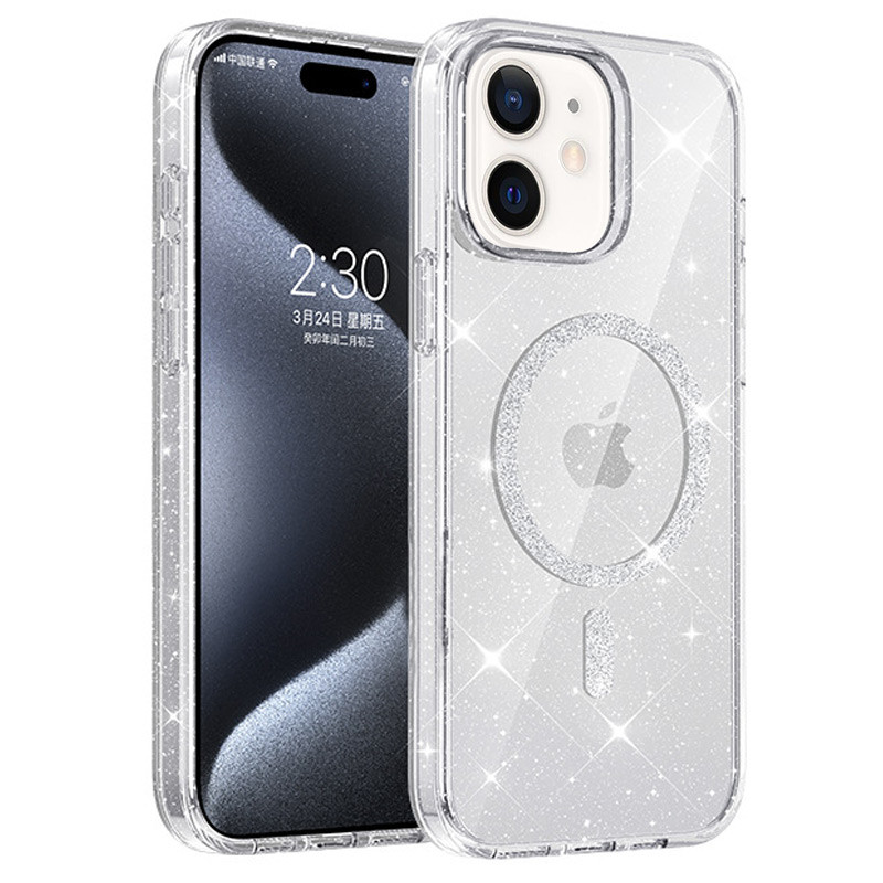 Чохол TPU Eclipse Sparkle (MagFit) на Apple iPhone 11 (6.1") (Clear)