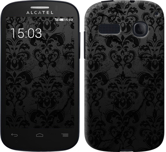 

Чехол узор черный для Alcatel One Touch Pop C3 4033D 658857