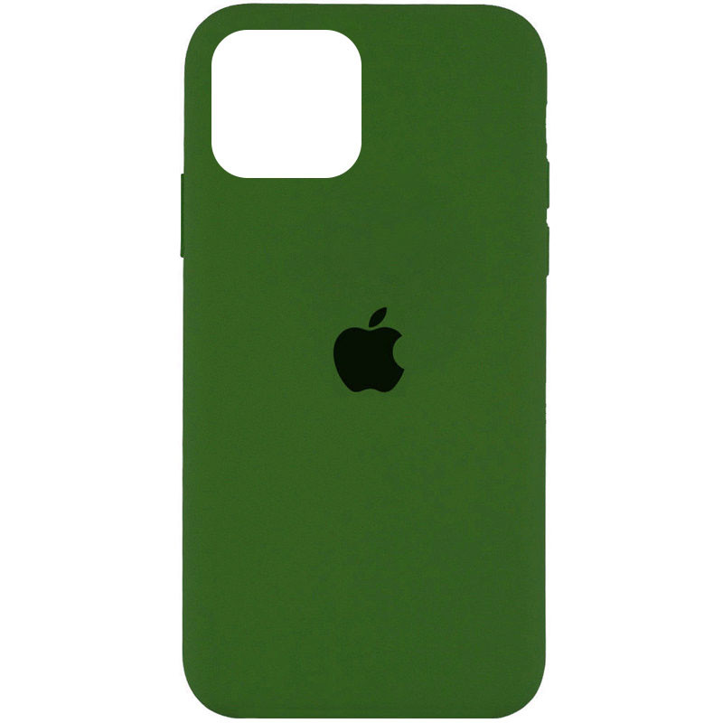 Чехол Silicone Case Full Protective (AA) для Apple iPhone 14 Pro Max (6.7") (Зеленый / Olive)