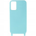 Фото Чехол Cord case c длинным цветным ремешком для Samsung Galaxy S22+ (Бирюзовый / Marine Green) на vchehle.ua