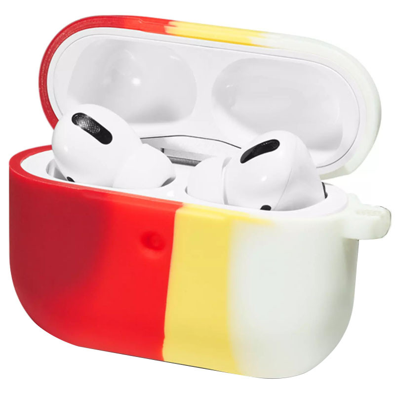 

Силіконовий футляр Colorfull для навушників Airpods Pro (Червоний / Білий) 1185294