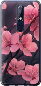 Чохол Пурпурна сакура на Nokia 7.1