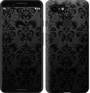 Чехол узор черный для Google Pixel 3