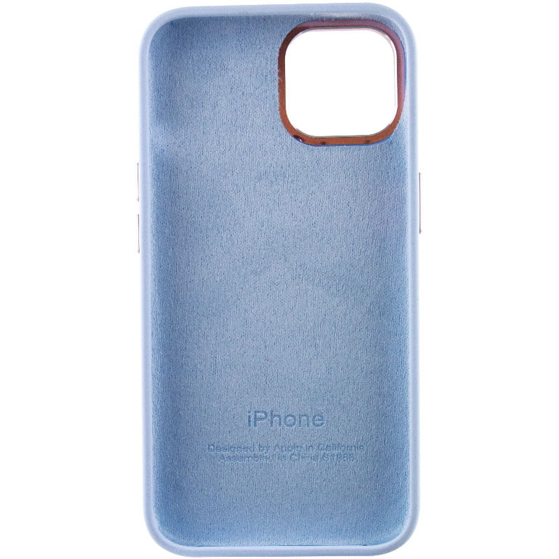 Чехол Silicone Case Metal Buttons (AA) для Apple iPhone 14 (6.1") (Голубой / Cloud Blue) в магазине vchehle.ua