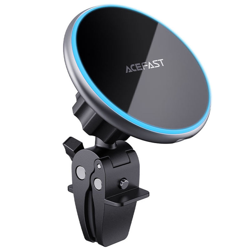 Фото Автодержатель с БЗУ Acefast D3 magnetic wireless 15W (Silver) на vchehle.ua