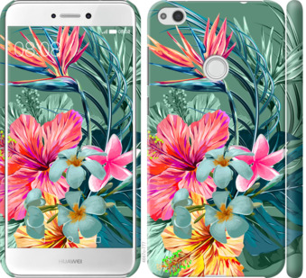 

Чехол Тропические цветы v1 для Huawei P8 Lite (2017) 845202