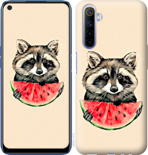 

Чохол Єнотик з кавуном на Realme 6 917431