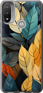 

Чохол Кольорове листя на Motorola E20 1629784