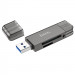 Картридер Hoco HB39 USB/Type-C 3.0 high-speed card reader (Metal gray) в магазине vchehle.ua