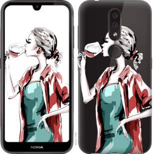 

Чехол Девушка с бокалом для Nokia 4.2 841879
