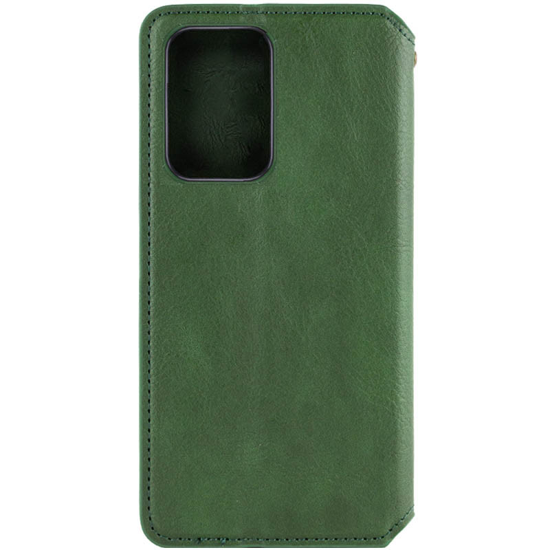 Фото Шкіряний чохол книжка GETMAN Cubic (PU) на Motorola Moto G24 / G04 / E14 (Зелений) на vchehle.ua